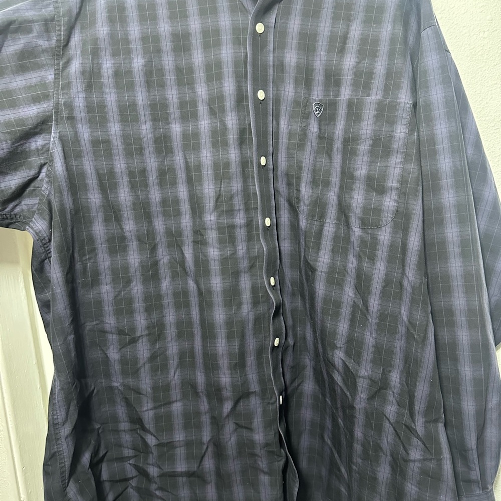 Ariat Gray Casual Button Down Shirt